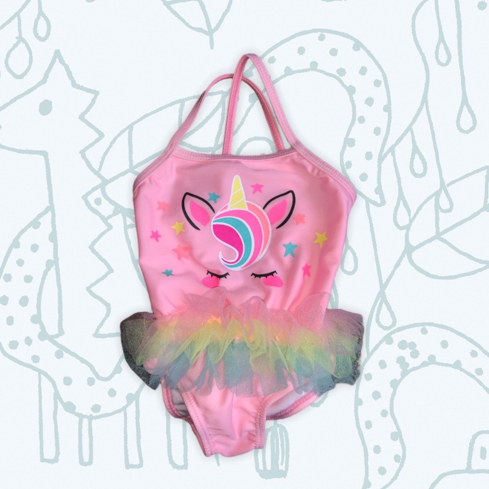 5/$25 Unicorn Tutu One Piece Swimsuit (12 months)